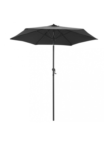 Sonata Чадър за слънце, антрацит, 200x211 см, алуминий