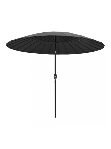 Sonata Градински чадър с алуминиев прът, 270 см, антрацит