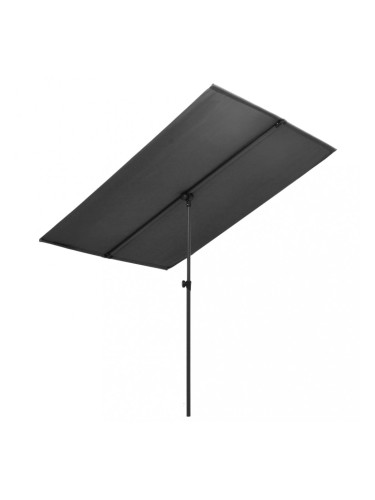 Sonata Градински чадър с алуминиев прът, 180x130 см, антрацит