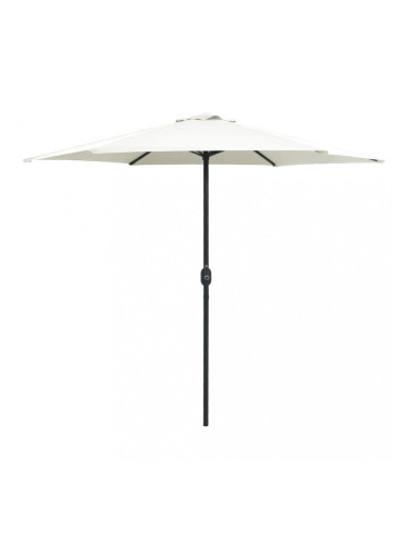 Sonata Градински чадър с алуминиев прът, 270x246 см, пясъчнобял