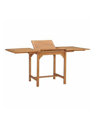 Sonata Разтегателна градинска маса, (110-160)х80х75 см, тик масив