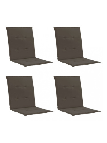 Sonata Възглавници за градински столове, 4 бр, антрацит, 100x50x3 см