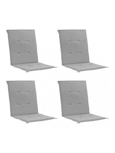 Sonata Възглавници за градински столове, 4 бр, сиви, 100x50x3 см