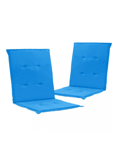 Sonata Възглавници за градински столове, 2 бр, сини, 100x50x3 см