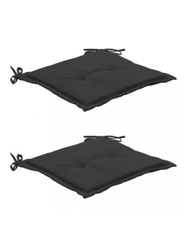 Sonata Възглавници за градински столове, 2 бр, антрацит, 50x50x3 см
