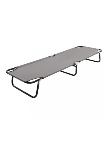Sonata Сгъваем шезлонг, сив, стомана
