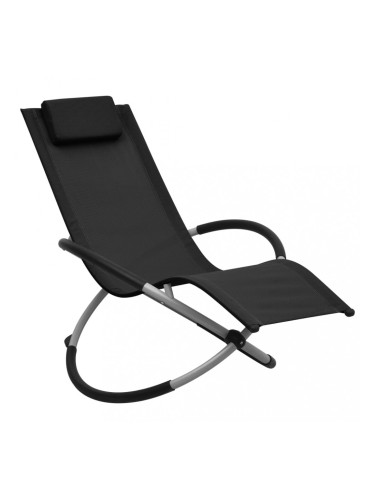 Sonata Детски шезлонг, стомана, черен