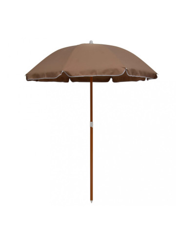 Sonata Чадър със стоманен прът, 180 см, таупе