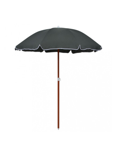 Sonata Чадър със стоманен прът, 180 см, антрацит