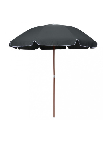 Sonata Чадър със стоманен прът, 240 см, антрацит