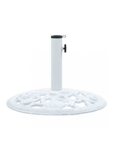 Sonata Основа за чадър, бяла, 12 кг, 48 см, чугун