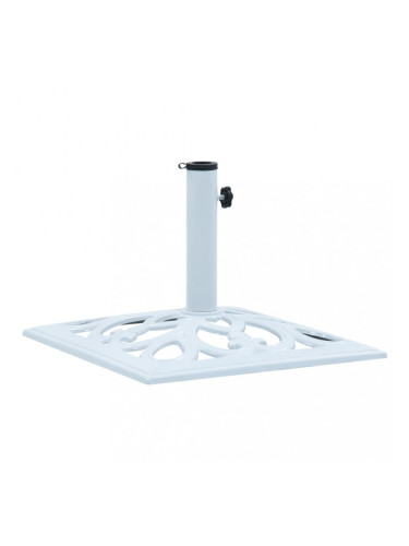 Sonata Основа за чадър, бяла, 12 кг, 49 см, чугун