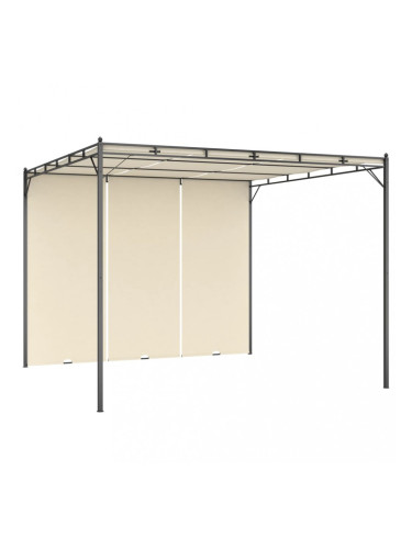Sonata Градинска шатра със странична завеса 3x3x2,25 м кремава