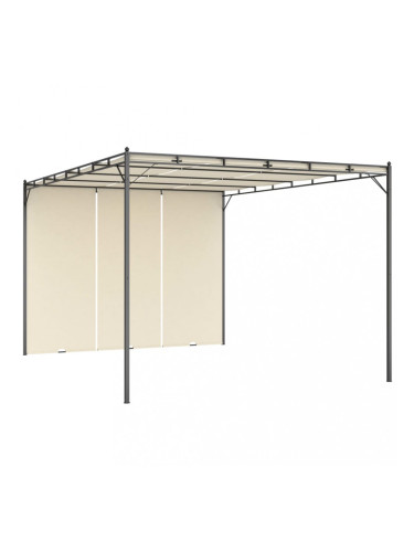 Sonata Градинска шатра със странична завеса 4x3x2,25 м кремава