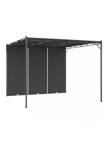 Sonata Градинска шатра със странична завеса 3x3x2,25 м антрацит