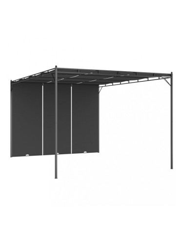 Sonata Градинска шатра със странична завеса 4x3x2,25 м антрацит