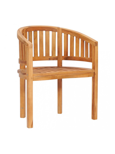 Sonata Стол с форма на банан, тиково дърво масив