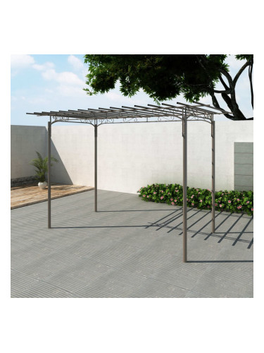 Sonata Градинска арка за рози/пергола, стомана, градинска декорация