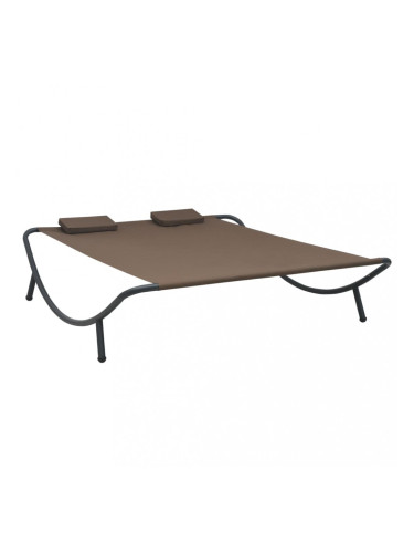 Sonata Градинско лаундж легло, текстил, кафяво