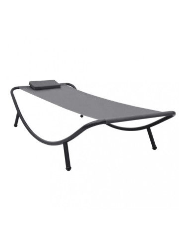Sonata Градинско легло, сиво, 200x90 см, стомана