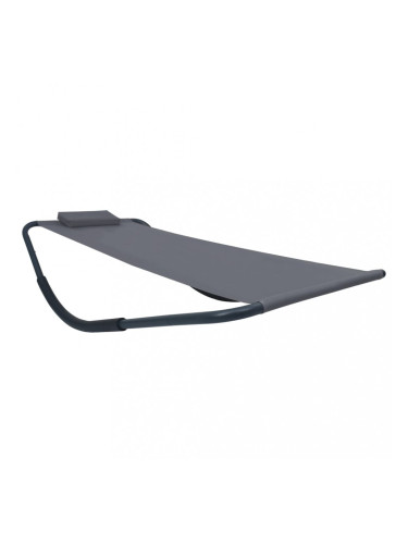 Sonata Градинско легло, сиво, 200x90 см, стомана