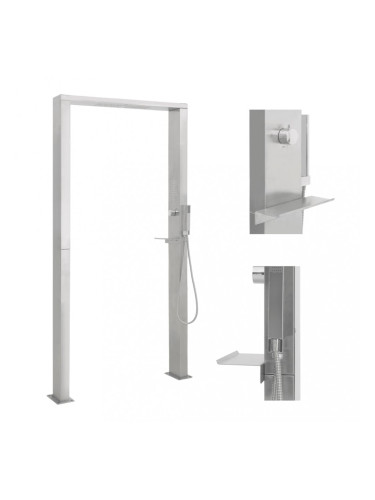 Sonata Градински душ, неръждаема стомана, двойни джетове