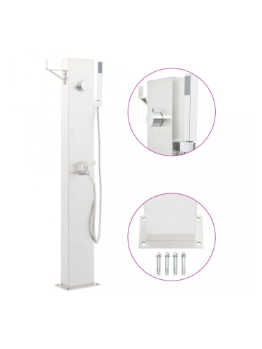 Sonata Градински душ с кран, 110 см, неръждаема стомана