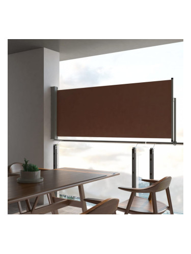 Sonata Прибираща се странична тента, 100х300 см, кафява