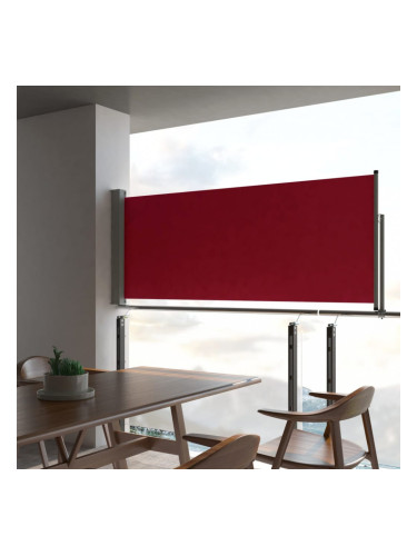 Sonata Прибираща се странична тента, 100х300 см, червена