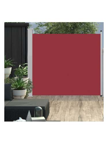 Sonata Прибираща се дворна странична тента, 170x300 см, червена