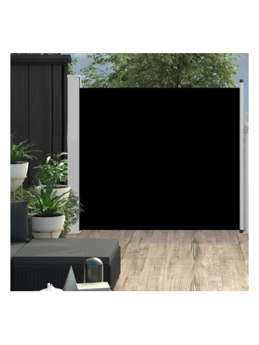 Sonata Прибираща се странична тента, 100х300 см, черна