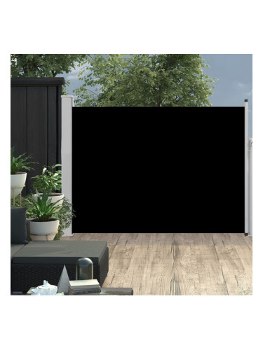 Sonata Прибираща се странична тента, 100x500 см, черна