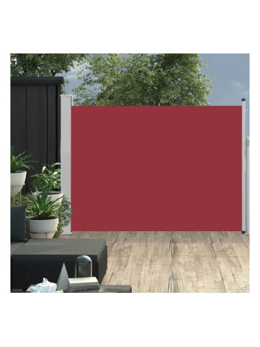 Sonata Прибираща се странична тента, 100x500 см, червена