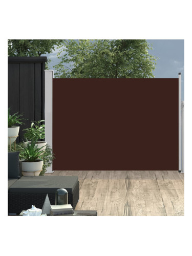 Sonata Прибираща се странична тента, 100x500 см, кафява