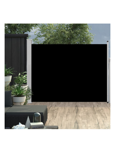 Sonata Прибираща се странична тента, 140x500 см, черна