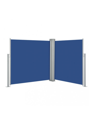 Sonata Прибираща се странична тента, синя, 100x600 см