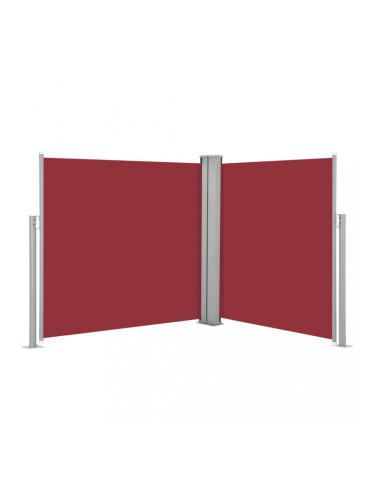 Sonata Прибираща се странична тента, червена, 100x600 см