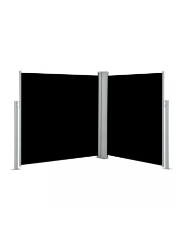 Sonata Прибираща се странична тента, черна, 140x600 см