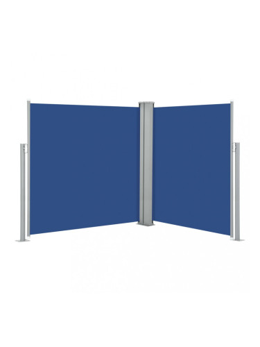 Sonata Прибираща се странична тента, синя, 140x600 см