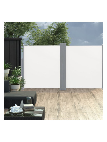 Sonata Прибираща се двойна странична тента, 170x600 см, кремава