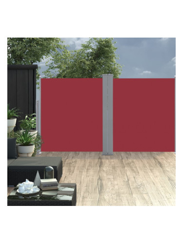 Sonata Прибираща се странична тента, 170x600 см, червена