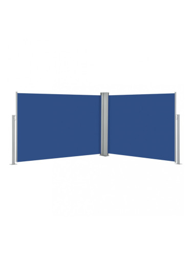 Sonata Прибираща се странична тента, синя, 120x1000 см