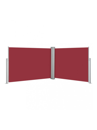 Sonata Прибираща се странична тента, червена, 120x1000 см