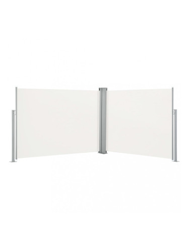 Sonata Прибираща се странична тента, кремава, 140x1000 см