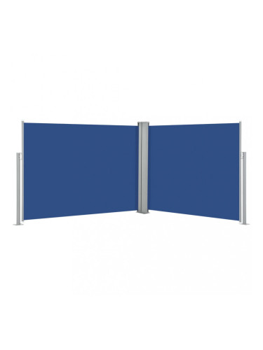 Sonata Прибираща се странична тента, синя, 140x1000 см
