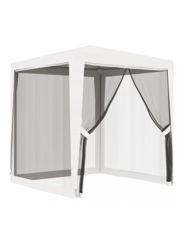 Sonata Шатра за партита с 4 мрежести стени, 2x2 м, бяла