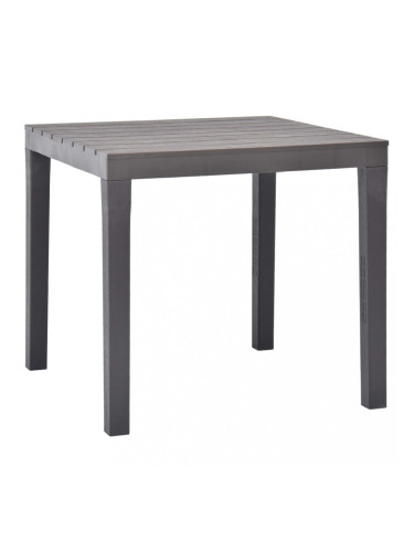 Sonata Градинска маса, мока, 78x78x72 см, пластмаса