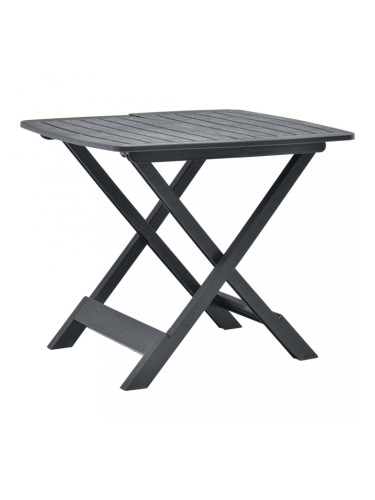 Sonata Сгъваема градинска маса, антрацит, 79x72x70 см, пластмаса