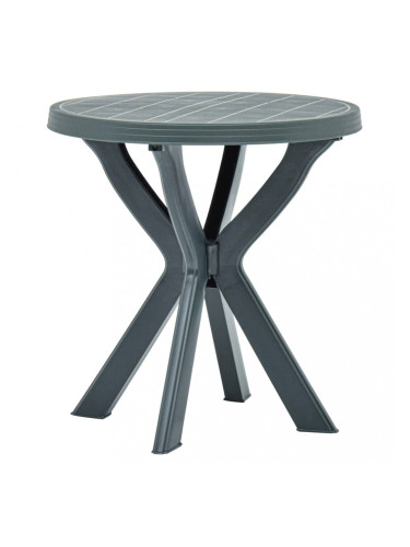 Sonata Бистро маса, зелена, Ø70 см, пластмаса