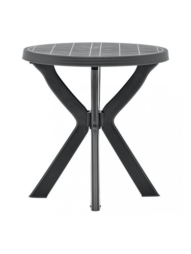 Sonata Бистро маса, атрацит, Ø70 см, пластмаса